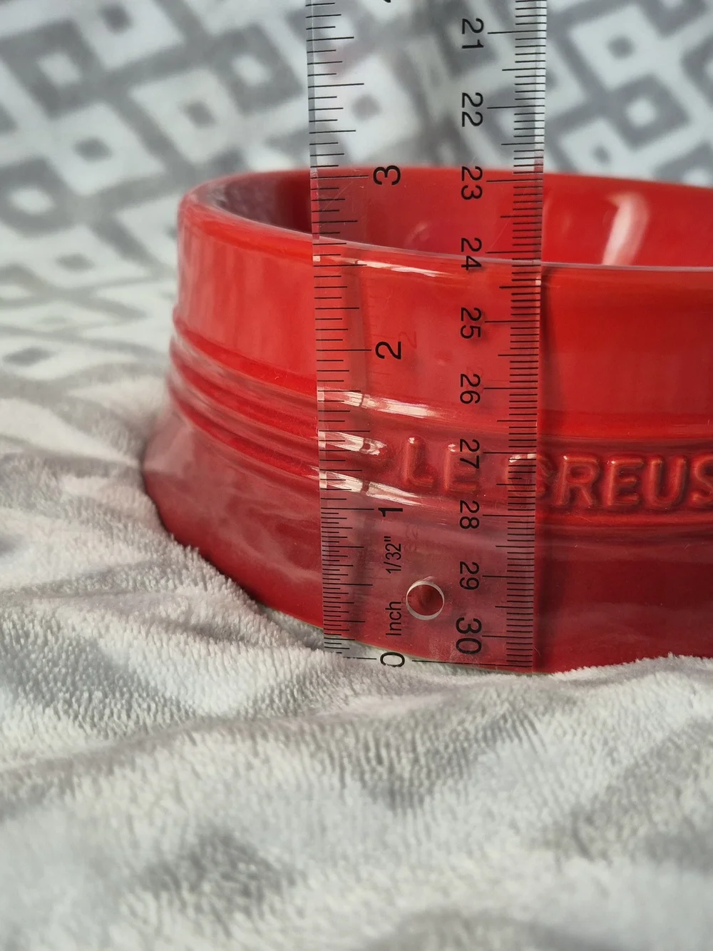 Le Creuset glossy ceramic
